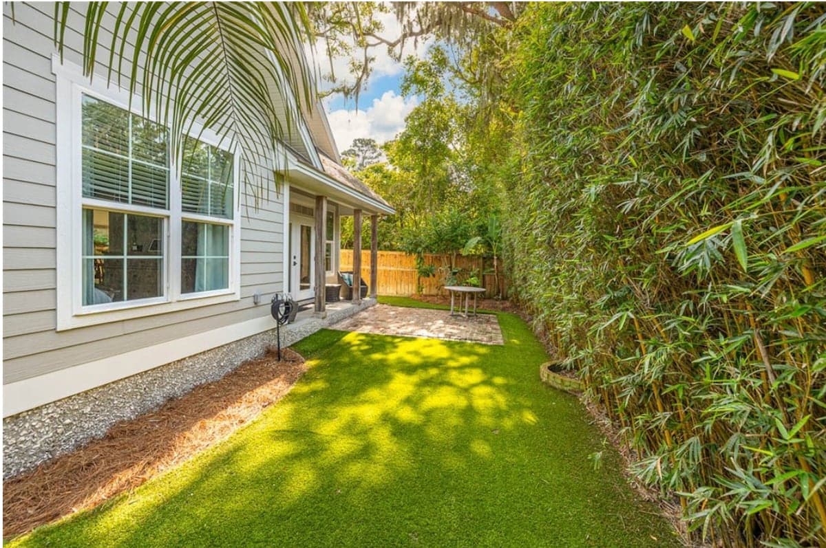 Back patio and outdoor living space